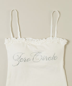 ストーンロゴフリルキャミソール