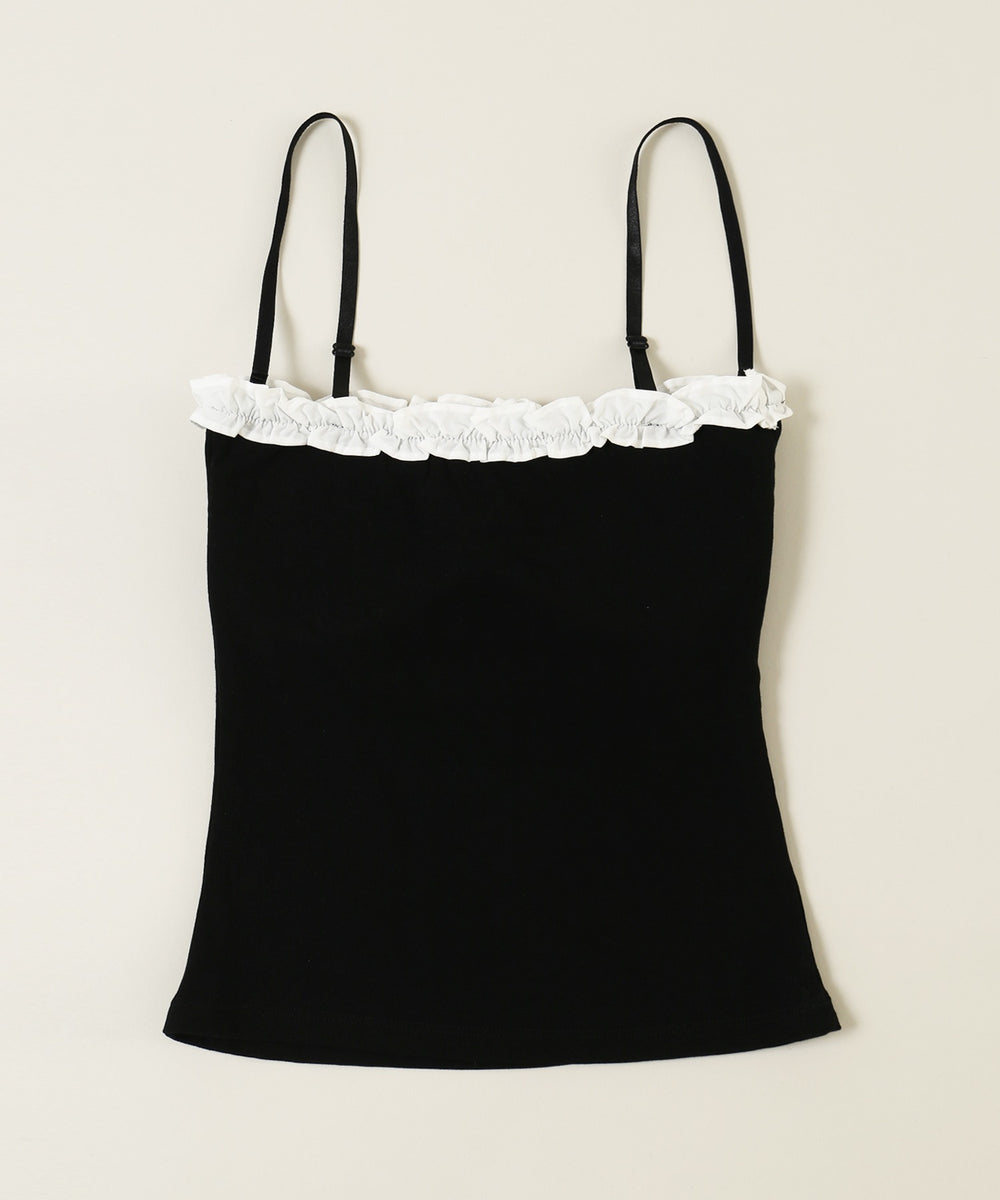 ストーンロゴフリルキャミソール