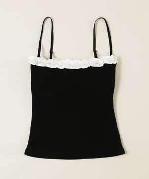 ストーンロゴフリルキャミソール