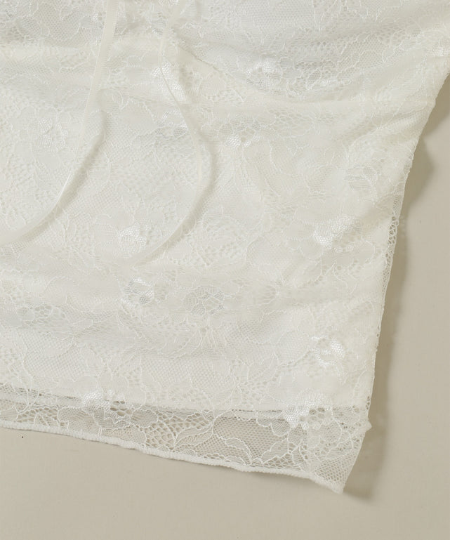 リボンポイントレースキャミソール