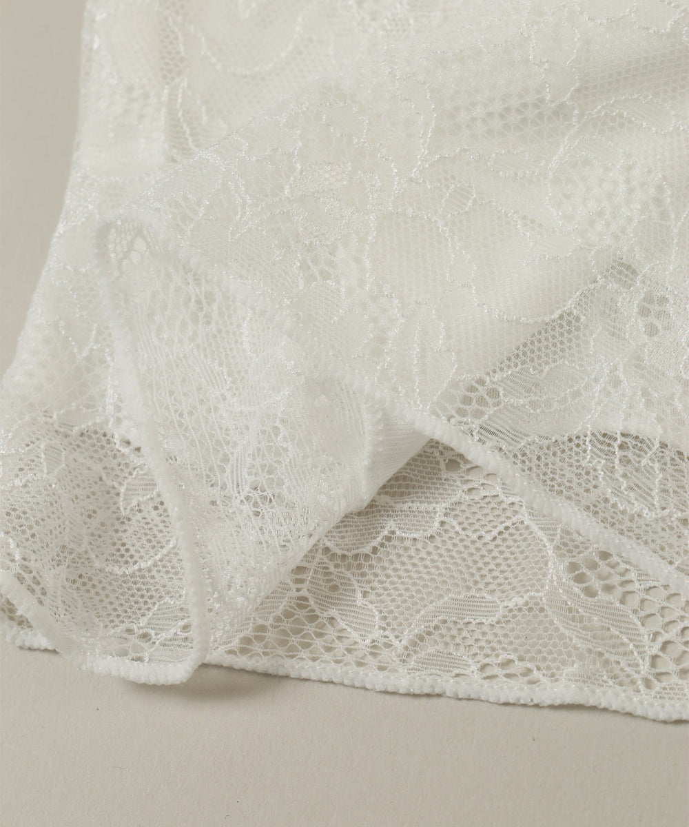 リボンポイントレースキャミソール