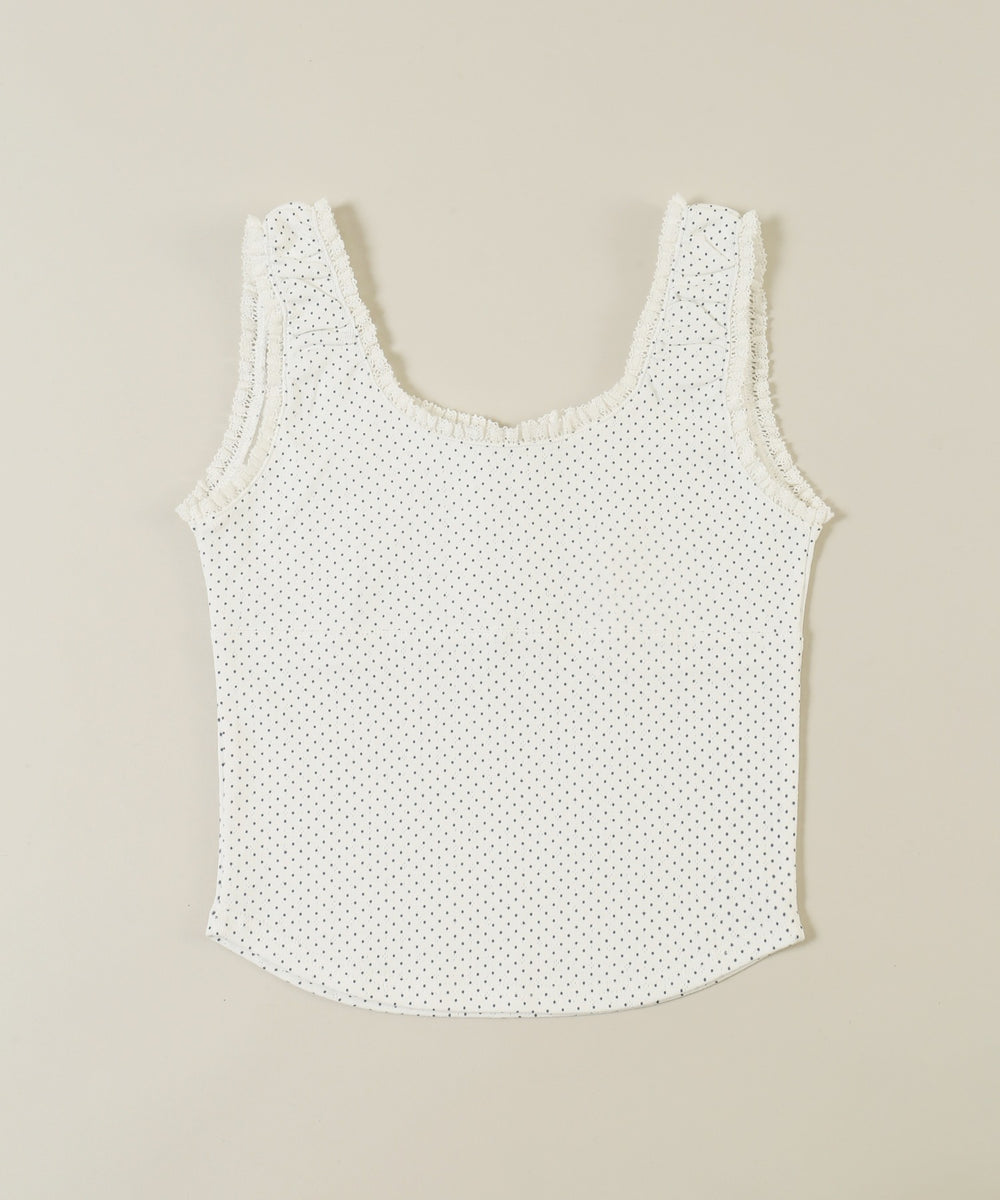 レースアップビスチェキャミソール