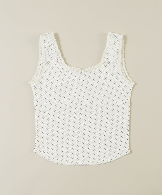 レースアップビスチェキャミソール