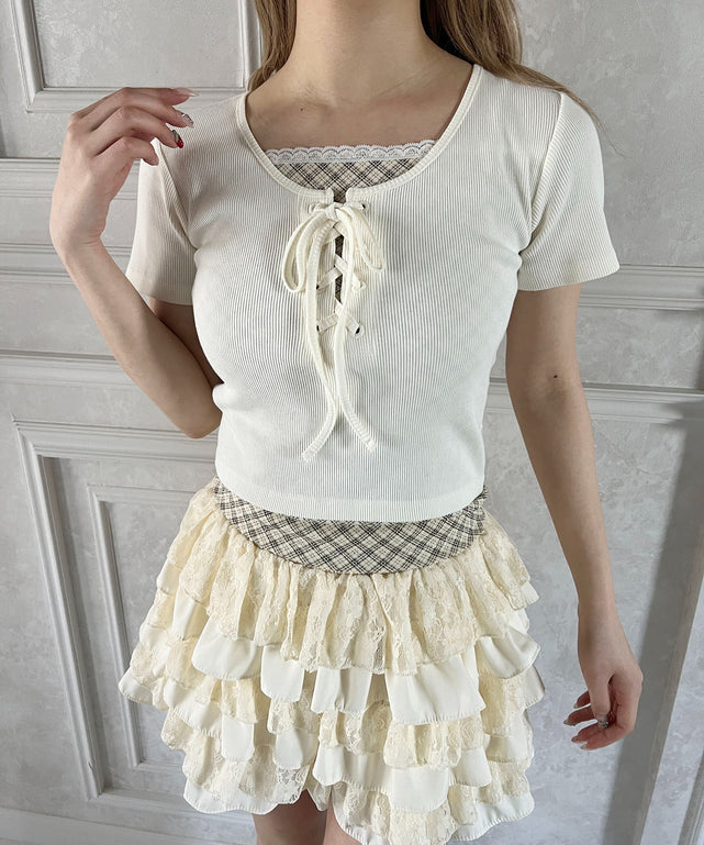 ホワイトアイボリー モデル：160㎝ F着用