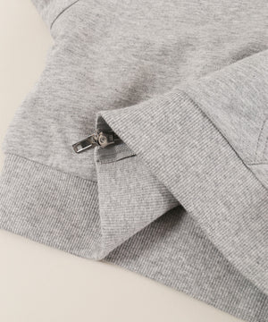 襟付きレースポイント半袖パーカー