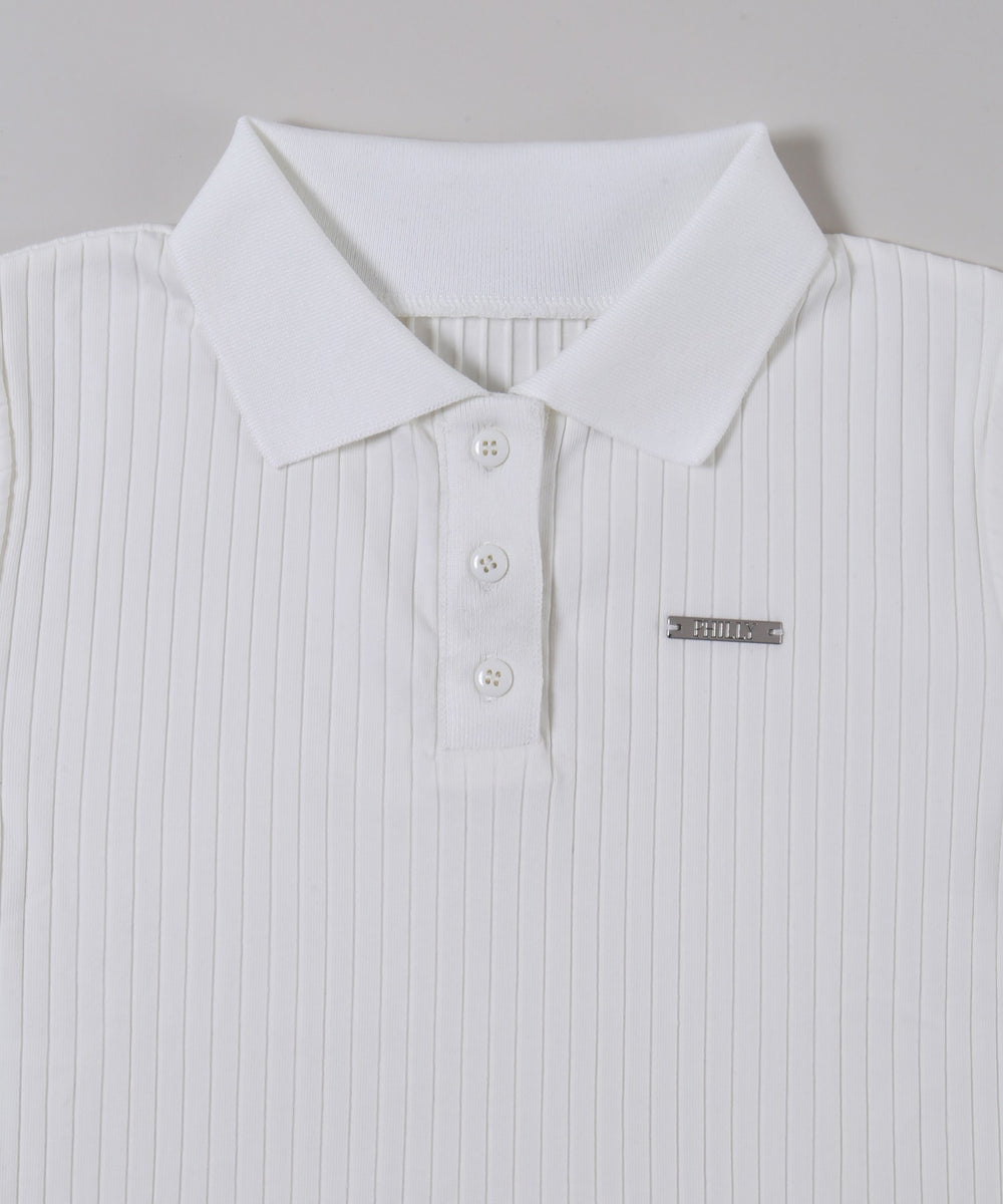 襟付きコンパクトTシャツ