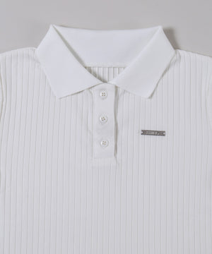 襟付きコンパクトTシャツ