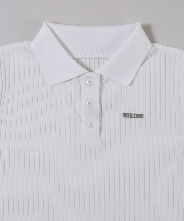 襟付きコンパクトTシャツ