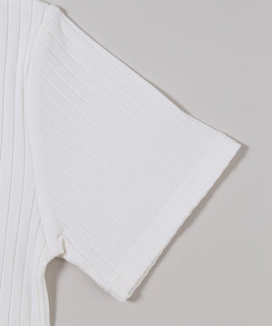 襟付きコンパクトTシャツ