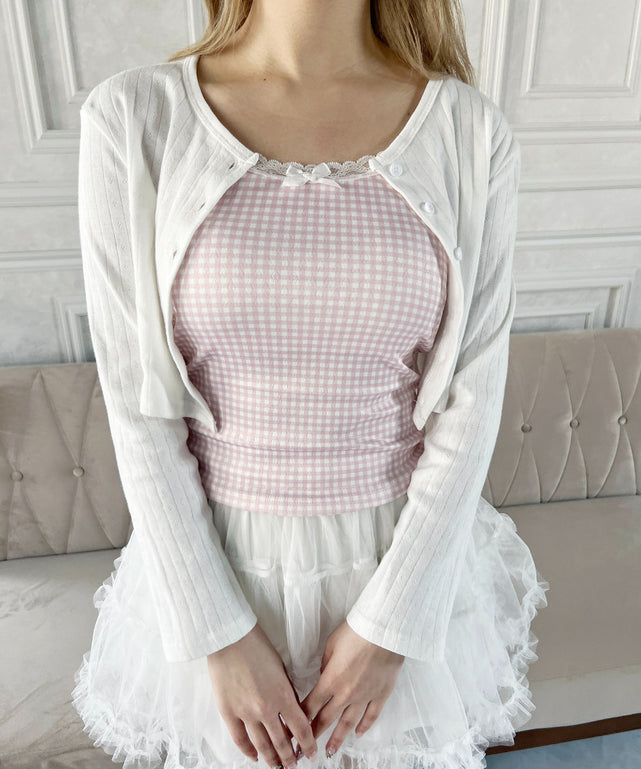 ピンク モデル：160㎝ F着用