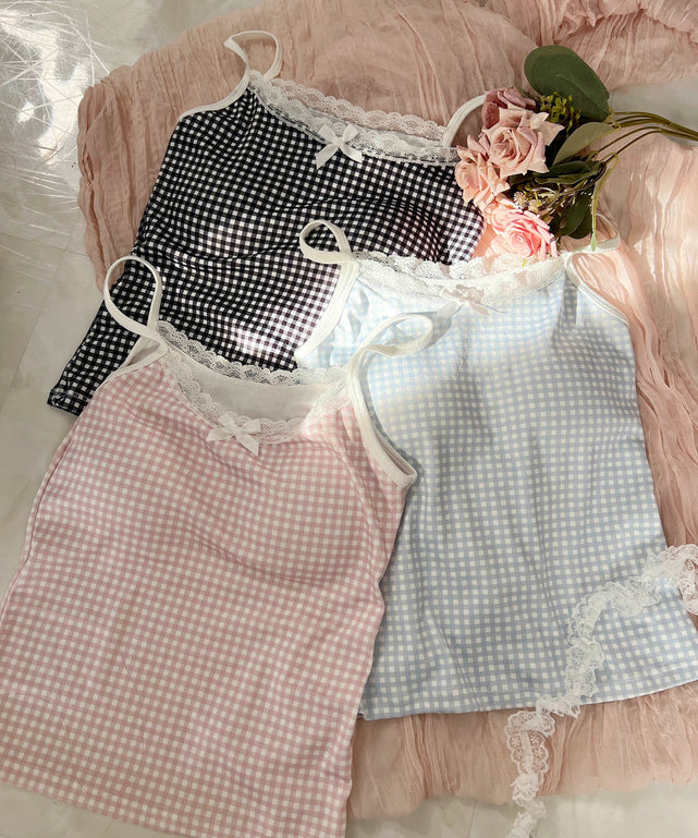 ギンガムチェックキャミソール