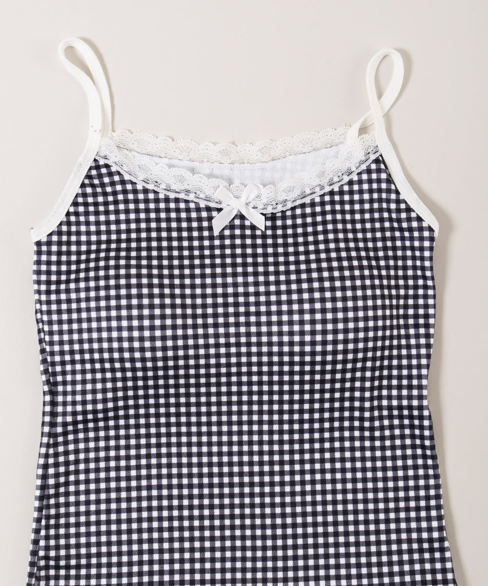 ギンガムチェックキャミソール
