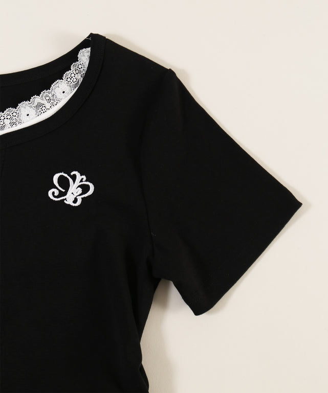 レースネックレイヤードTシャツ – WEGO ONLINE STORE