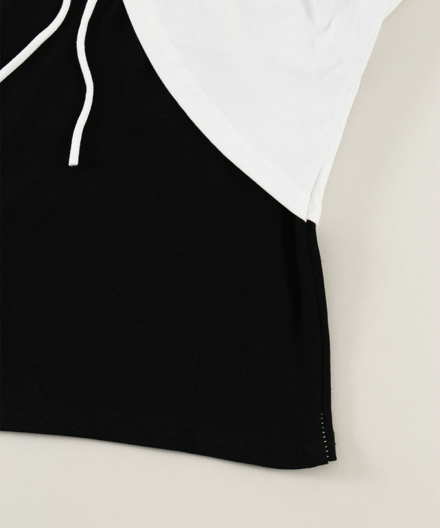 ボレロレイヤードコンパクトTシャツ