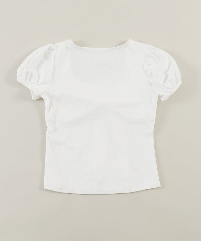 リボンデザインレイヤードTシャツ