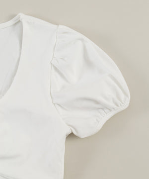 リボンデザインレイヤードTシャツ