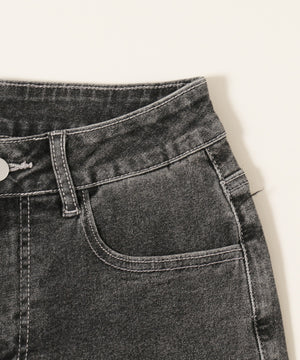 フリルデザインフレアパンツ