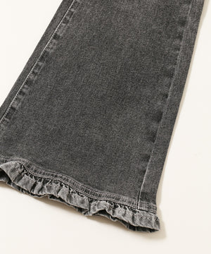 フリルデザインフレアパンツ