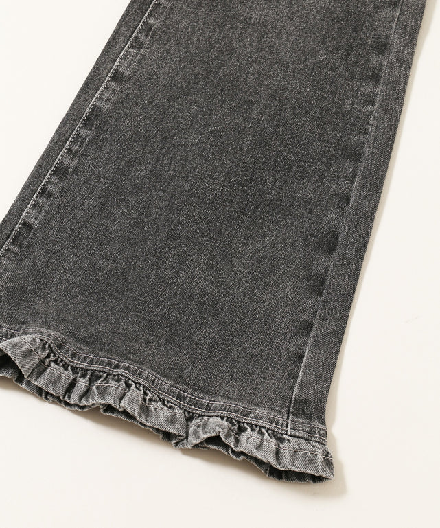 フリルデザインフレアパンツ