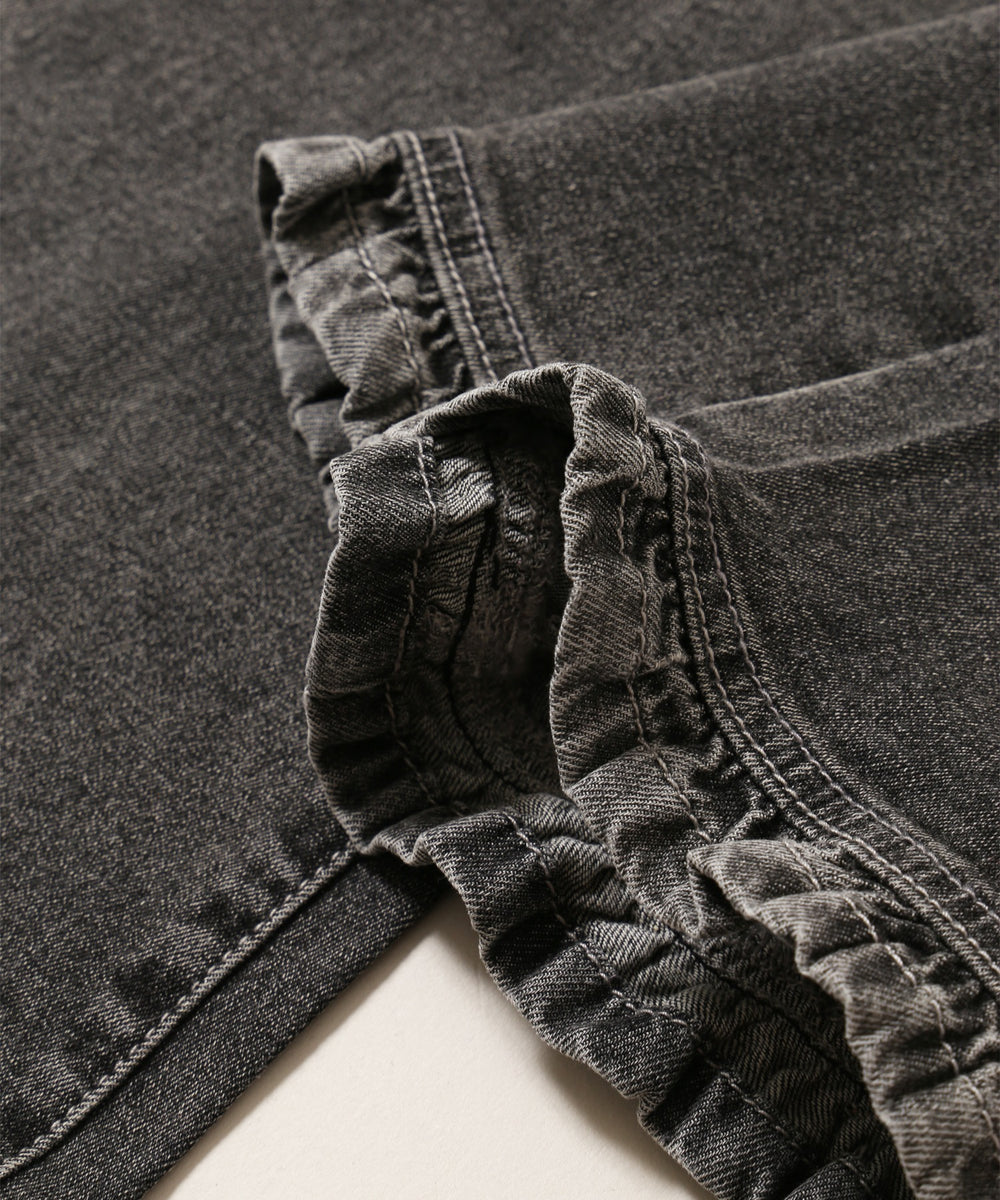 フリルデザインフレアパンツ