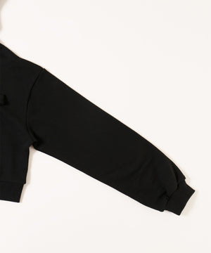 フリルフードリボンジップパーカー