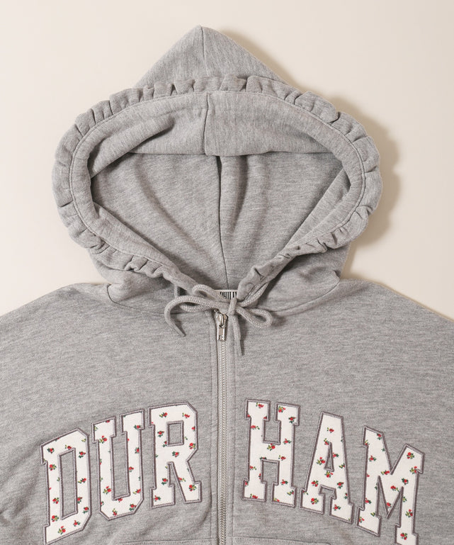 フラワーパッチロゴジップパーカー