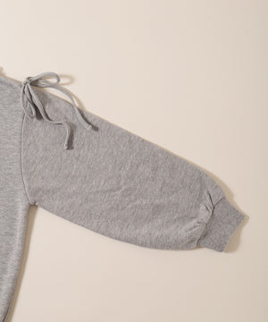 レースパイピングオフショルスウェット