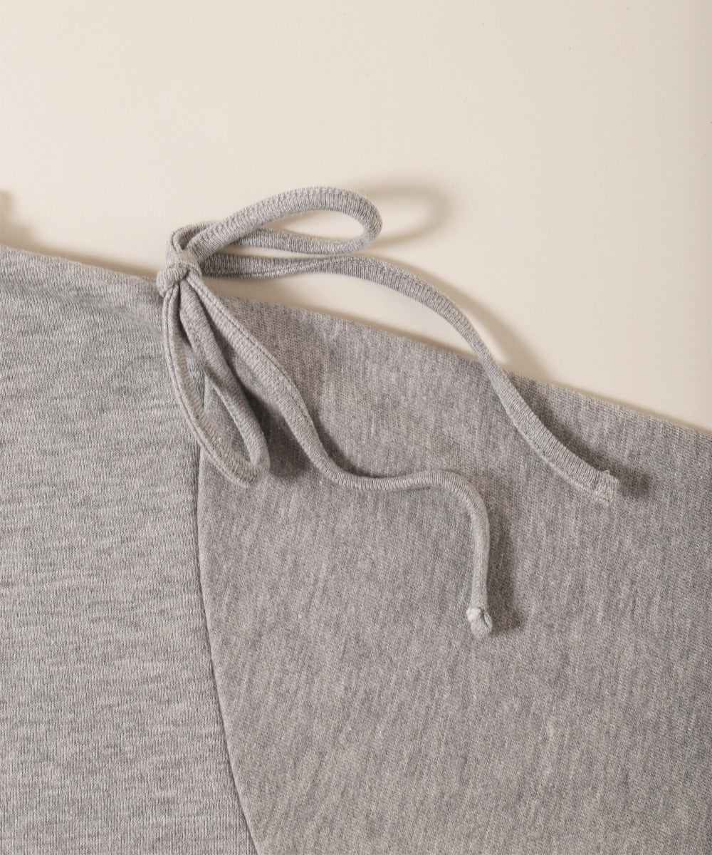 レースパイピングオフショルスウェット