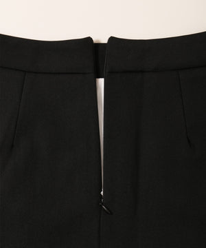 レースレイヤードリボンミニスカート