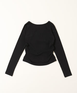 レースネックレイヤードロンT