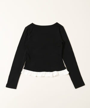 ヘンリーレースレイヤードトップス