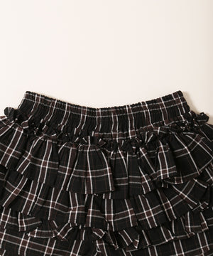 フリルチェックショートパンツ