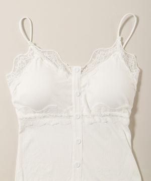 ボタンデザインキャミソール