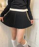 ミニプリーツスカート/ブラック モデル：160㎝ F着用