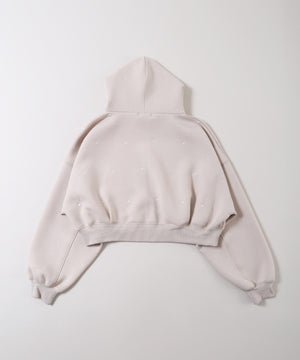 ドットダンボールニットパーカー