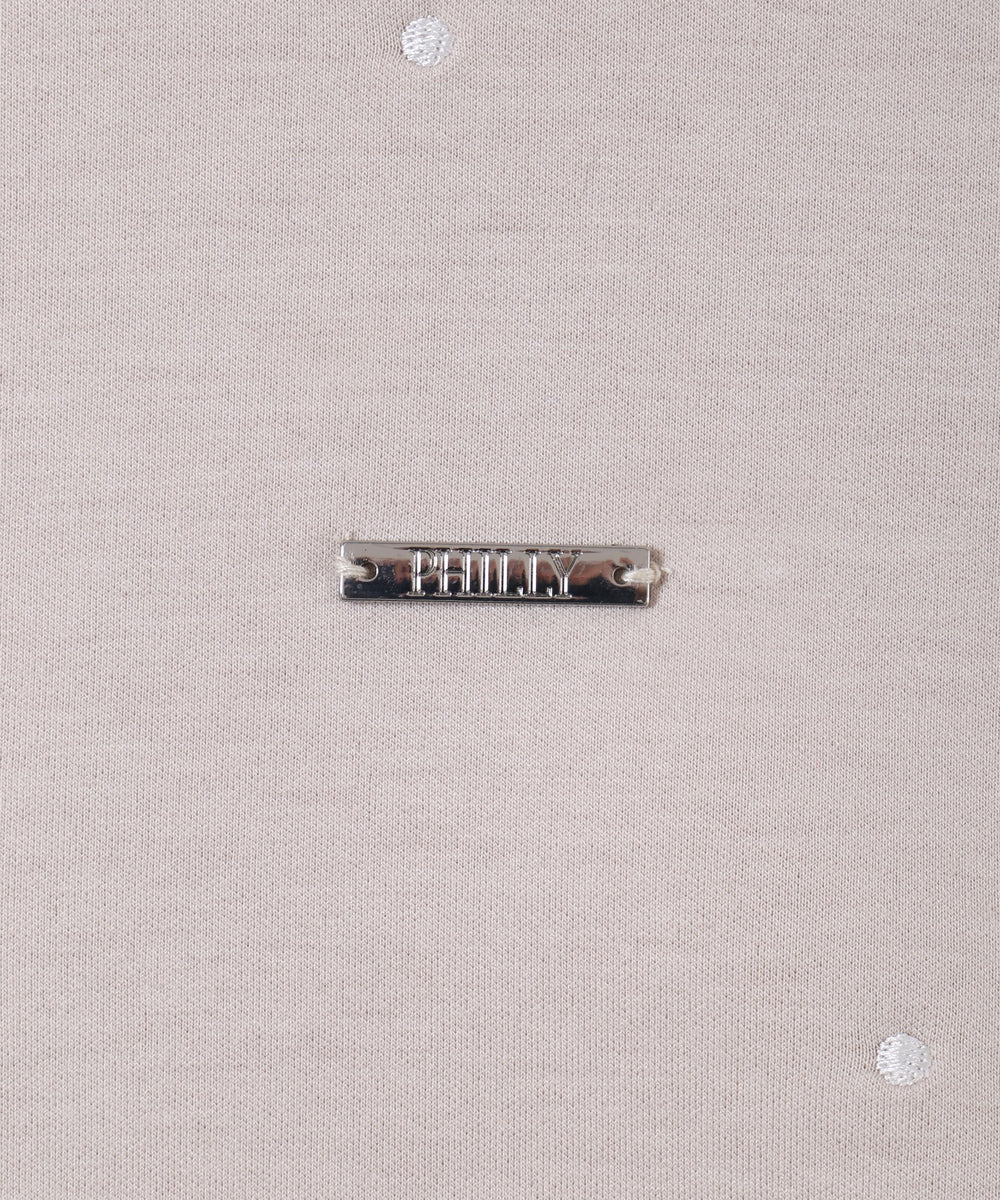 ドットダンボールニットパーカー