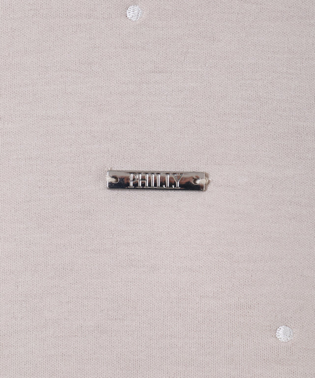 ドットダンボールニットパーカー