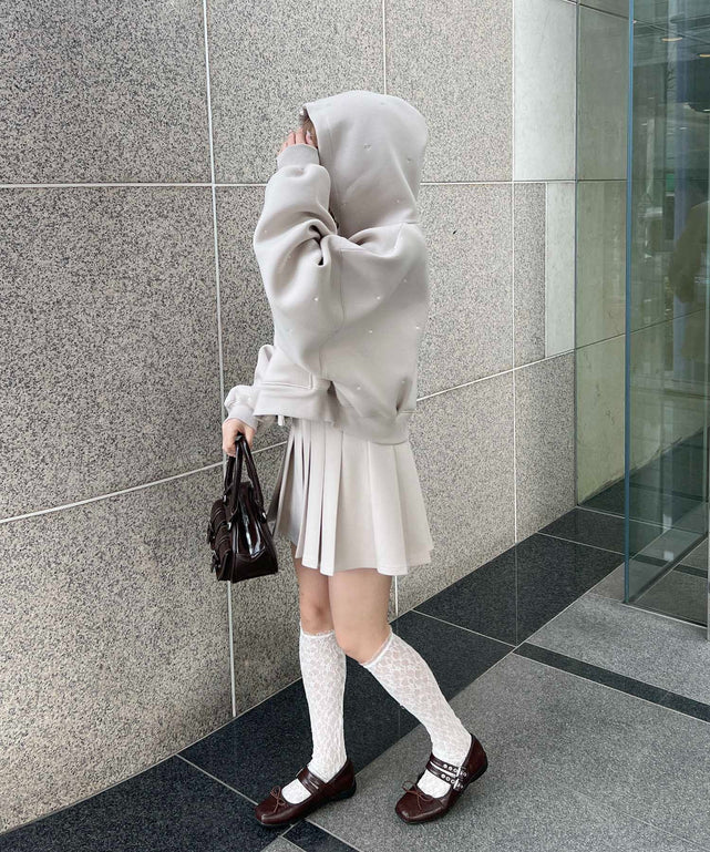 ベージュ モデル：160㎝ F着用