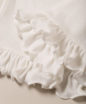 ハリヌキフリルカーディガン