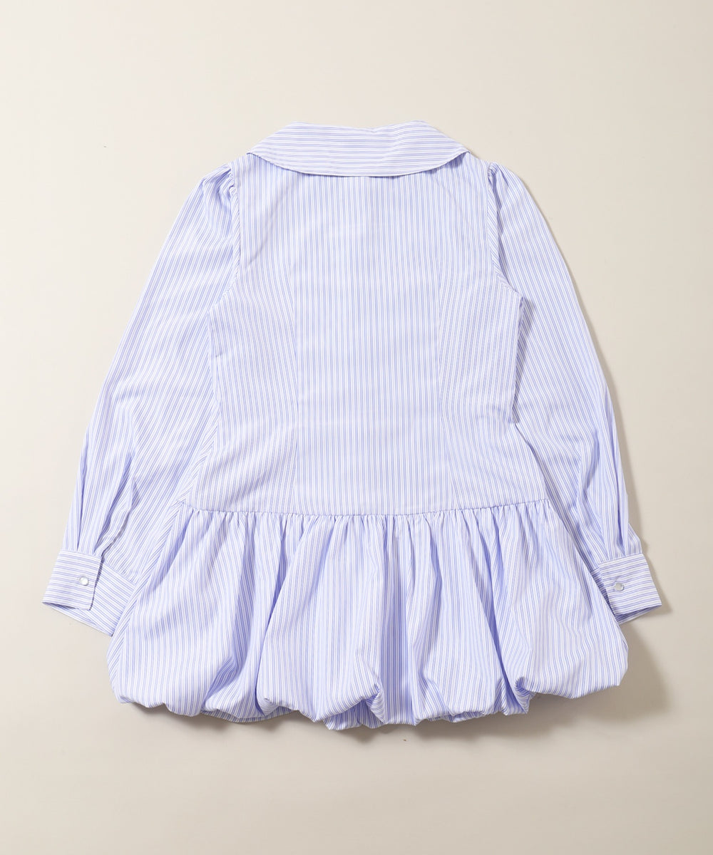 バルーンミニシャツワンピース