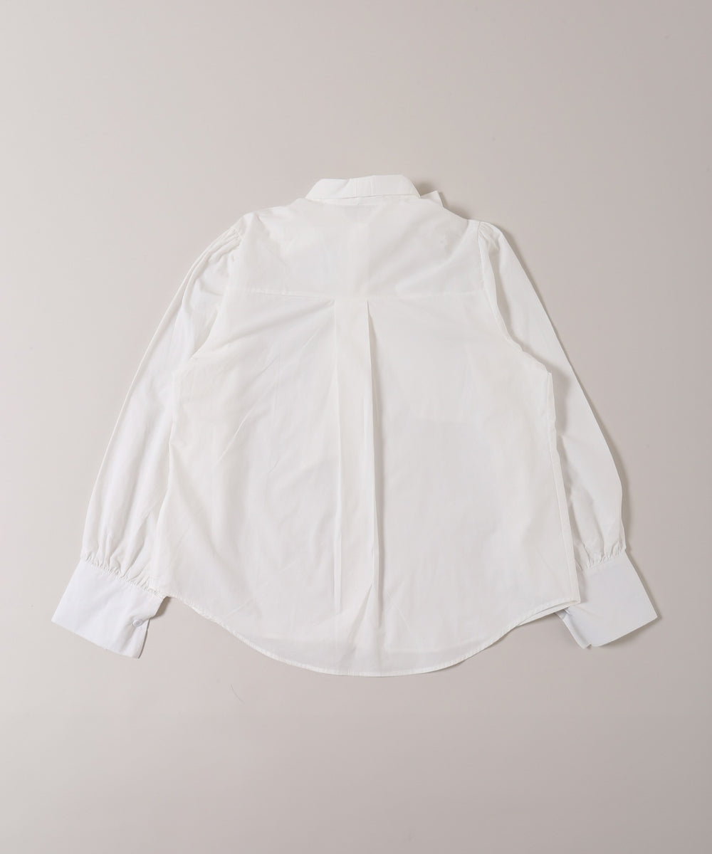 ボウタイ長袖ブラウス