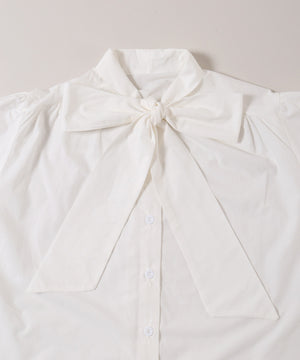 ボウタイ長袖ブラウス