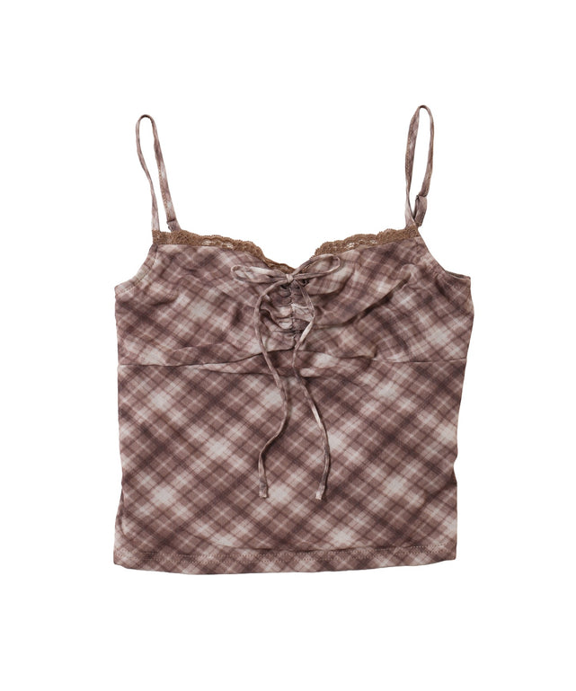 チェックキャミセットカーディガン