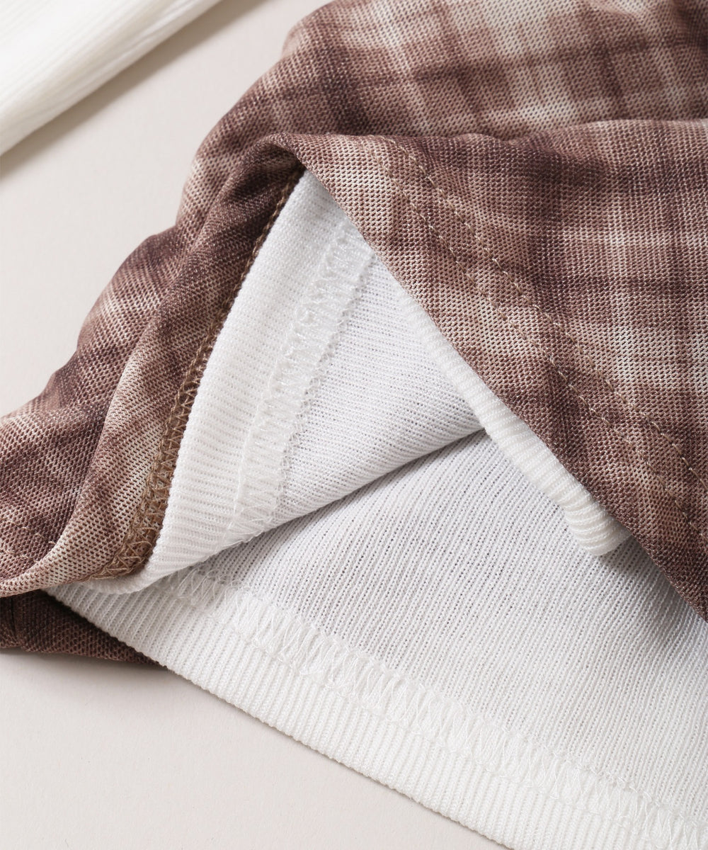 チェックキャミセットカーディガン