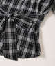 オフショルチェックシャツ