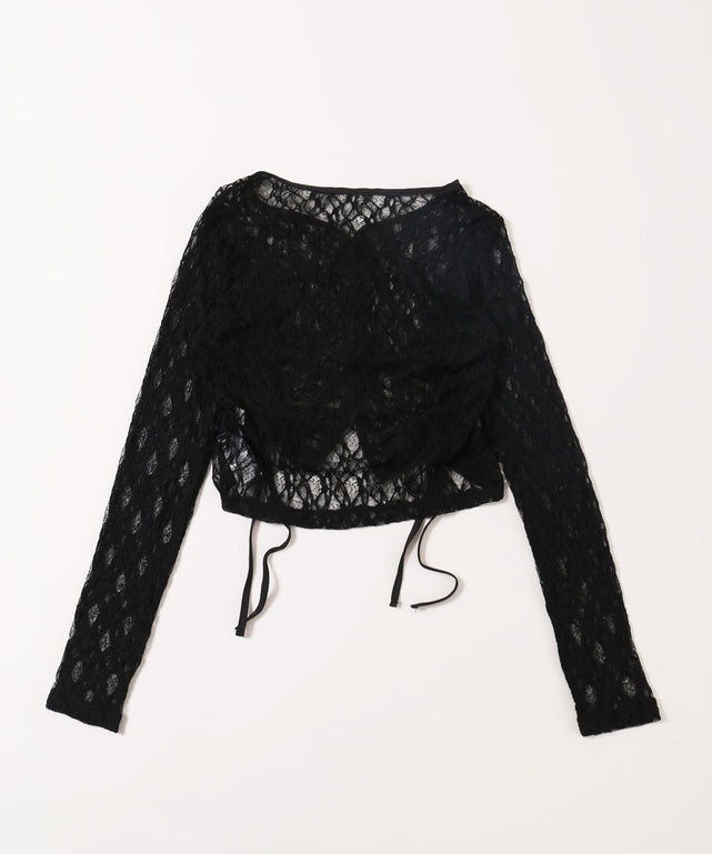 ドロストレースカーディガン