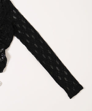 ドロストレースカーディガン