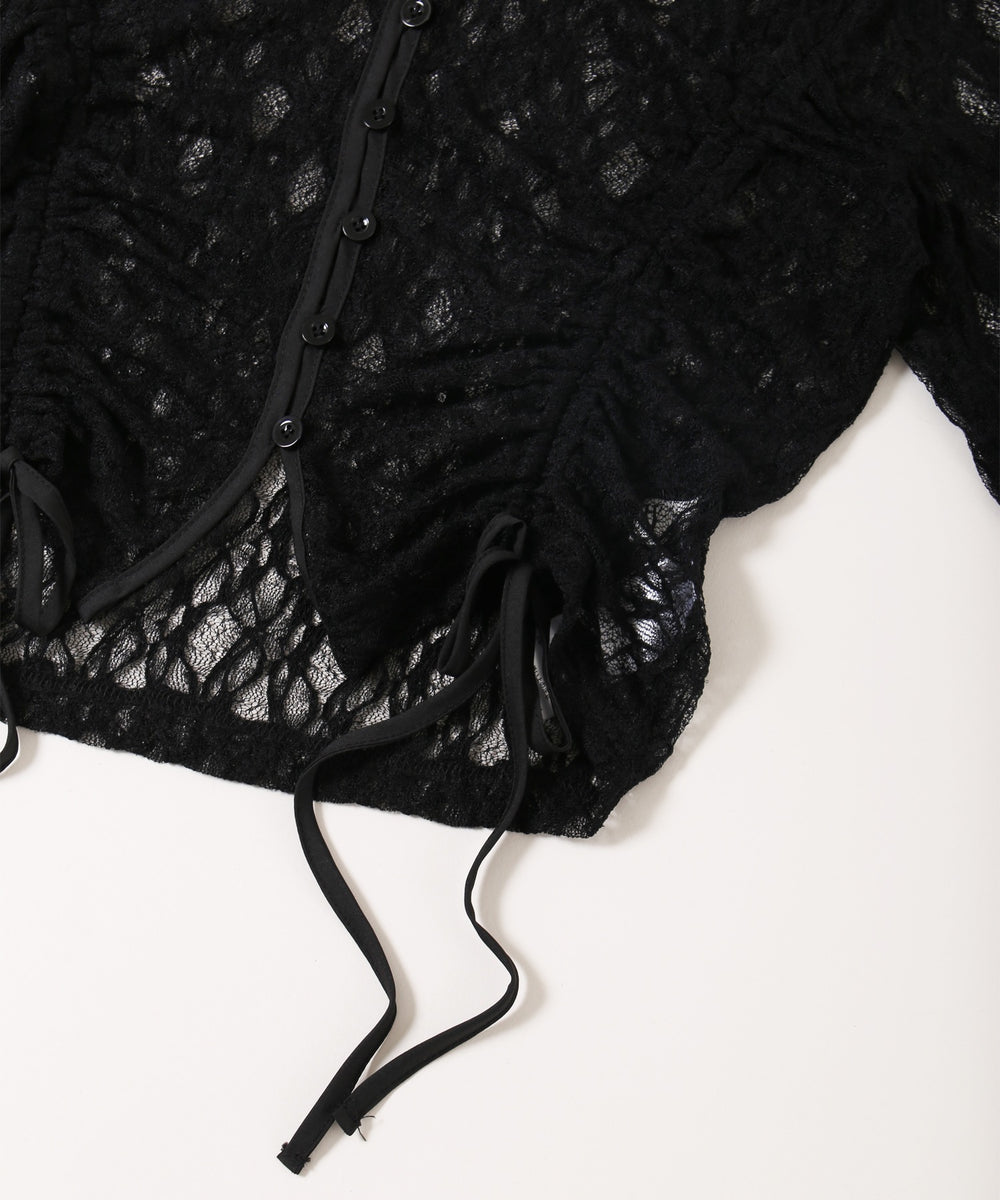 ドロストレースカーディガン