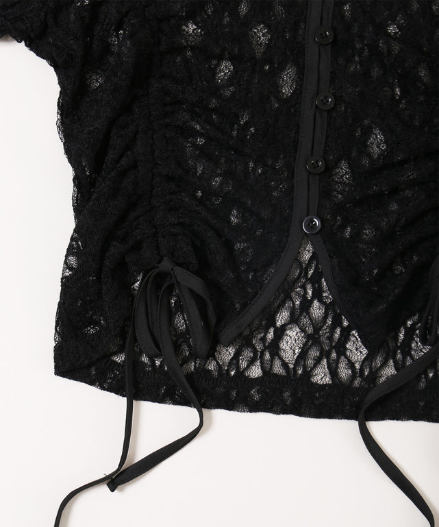 ドロストレースカーディガン