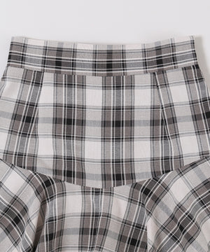 切り替えフレアスカートパンツ